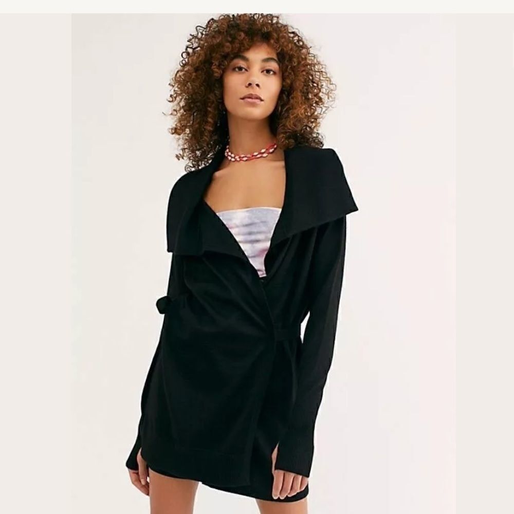 NICHOLAS K UNDYED ALPACA LUXE WRAP SWEATER TUNIC